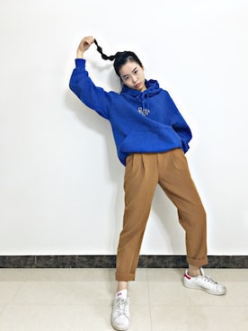 「ADER（アデル）のアイテム」を使った、一周_fishさん（レディース・157cm）の秋コーディネート