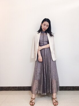 「FRAY（フライ）のアイテム」を使った、一周_fishさん（レディース・157cm）の春コーディネート