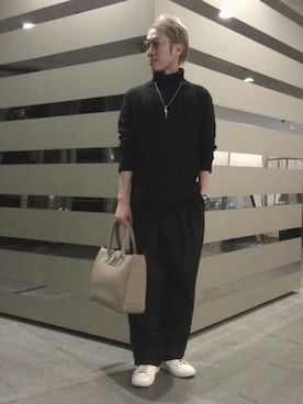 「カシミヤ」｜MKさん（メンズ・175cm）の冬コーディネート