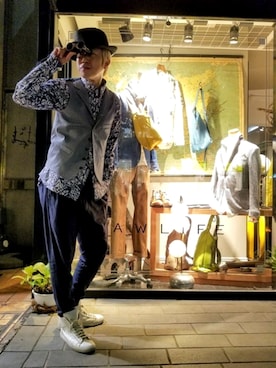 「Rawtus（ロータス）のアイテム」を使った、MKさん（メンズ・175cm）の春コーディネート