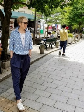 「rasox（ラソックス）のアイテム」を使った、MKさん（メンズ・175cm）の夏コーディネート