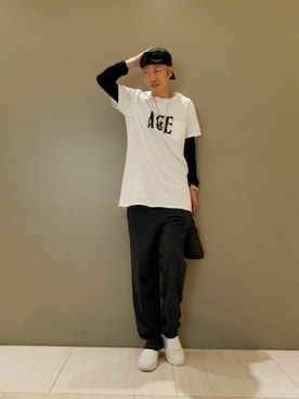 「アイテム（ハンドバッグ）」を使った、MKさん（メンズ・175cm）の春コーディネート