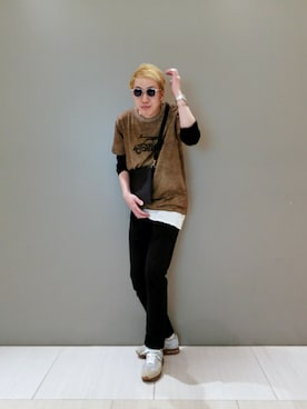 「Care label（ケアレーベ）のアイテム」を使った、MKさん（メンズ・175cm）の春コーディネート