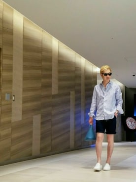 「アイテム（ハンドバッグ）」を使った、MKさん（メンズ・175cm）の夏コーディネート