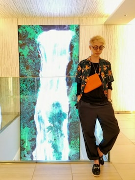 「アイテム（ボディバッグ/ウエストポーチ）」を使った、MKさん（メンズ・175cm）の夏コーディネート