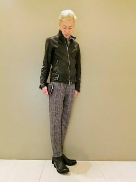 「アイテム（財布）」を使った、MKさん（メンズ・175cm）の夏コーディネート