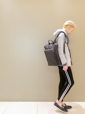 「ARMURE（アルミュール）のアイテム」を使った、MKさん（メンズ・175cm）の夏コーディネート