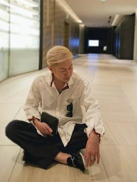 「アイテム（財布）」を使った、MKさん（メンズ・175cm）の夏コーディネート