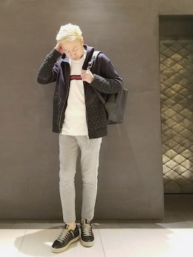 「GUCCI」｜「アイテム（バッグ）」を使った、MKさん（メンズ・175cm）の夏コーディネート