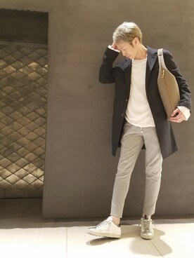 「RAWLIFE（ロウライフ）のアイテム（パンツ）」を使った、MKさん（メンズ・175cm）の秋コーディネート