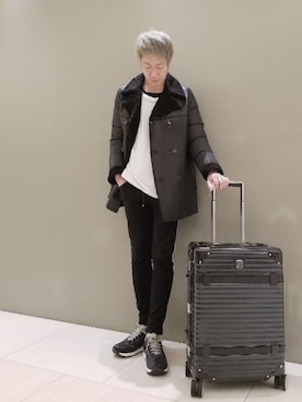 「RAWLIFE（ロウライフ）のP448/ピーフォーフォーエイト/THE BOSTON（スニーカー）」を使った、MKさん（メンズ・175cm）の秋コーディネート