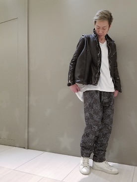 「leather」｜MKさん（メンズ・175cm）の秋コーディネート
