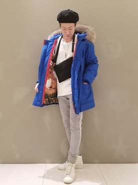 「RAWLIFE（ロウライフ）のアイテム（パンツ）」を使った、MKさん（メンズ・175cm）の秋コーディネート