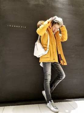 「Care label（ケアレーベ）のアイテム」を使った、MKさん（メンズ・175cm）の秋コーディネート