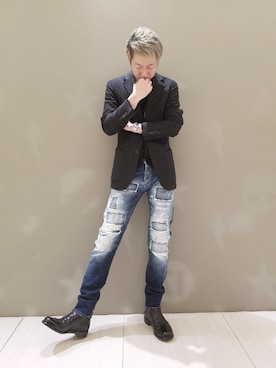 「ROYAL ROW（ロイヤル ロウ）のアイテム」を使った、MKさん（メンズ・175cm）の秋コーディネート