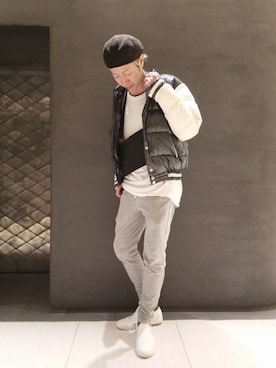 「RAWLIFE（ロウライフ）のアイテム（パンツ）」を使った、MKさん（メンズ・175cm）の秋コーディネート