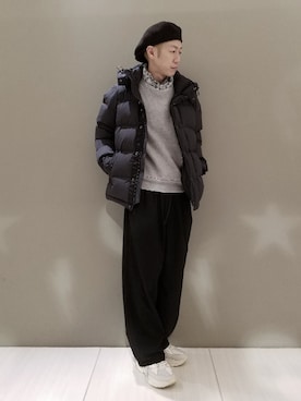 「カシミヤ」｜「アイテム（ジャケット/アウター）」を使った、MKさん（メンズ・175cm）の秋コーディネート