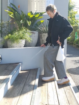 「ennerre（エネーレ）のアイテム」を使った、MKさん（メンズ・175cm）の冬コーディネート