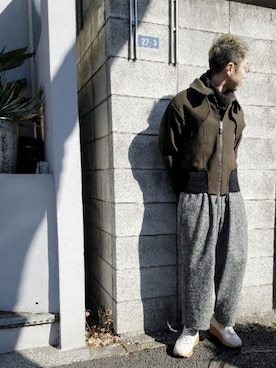 「スタッフセンバツ」｜「アイテム（ブルゾン）」を使った、MKさん（メンズ・175cm）の冬コーディネート