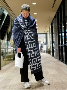 「アイテム（ハンドバッグ）」を使った、MKさん（メンズ・175cm）の冬コーディネート