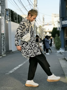 「アイテム（ボディバッグ/ウエストポーチ）」を使った、MKさん（メンズ・175cm）の春コーディネート