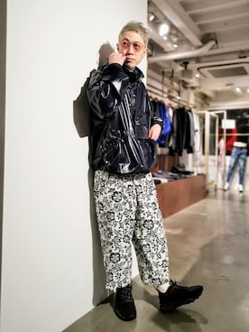 「スタッフセンバツ」｜「アイテム（ブルゾン）」を使った、MKさん（メンズ・175cm）の春コーディネート