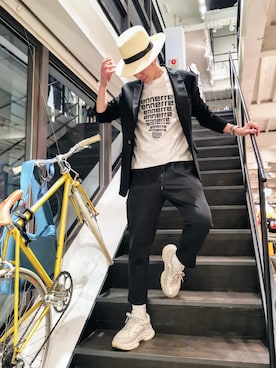 「ennerre（エネーレ）のアイテム」を使った、MKさん（メンズ・175cm）の春コーディネート