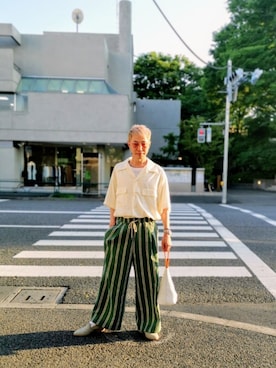 「アイテム（ハンドバッグ）」を使った、MKさん（メンズ・175cm）の夏コーディネート