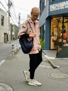 「アイテム（バックパック/リュック）」を使った、MKさん（メンズ・175cm）の夏コーディネート