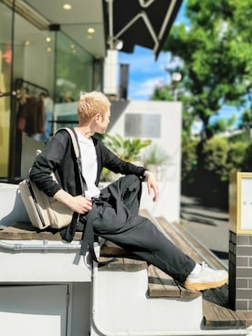 「ITADAKI（イタダキ）のアイテム」を使った、MKさん（メンズ・175cm）の夏コーディネート