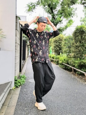 「CPH（シーピーエイチ）のアイテム（キャップ）」を使った、MKさん（メンズ・175cm）の夏コーディネート