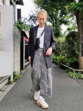 「アイテム（ボディバッグ/ウエストポーチ）」を使った、MKさん（メンズ・175cm）の夏コーディネート