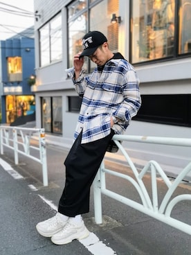 「URU（ウル）のアイテム」を使った、MKさん（メンズ・175cm）の秋コーディネート