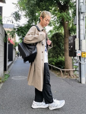 「アイテム（バックパック/リュック）」を使った、MKさん（メンズ・175cm）の秋コーディネート