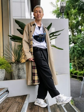 「URU（ウル）のアイテム（ジャケット/アウター）」を使った、MKさん（メンズ・175cm）の秋コーディネート