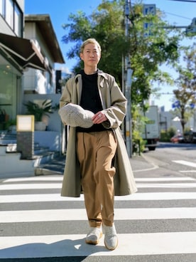 「CPH（シーピーエイチ）のアイテム（キャップ）」を使った、MKさん（メンズ・175cm）の秋コーディネート
