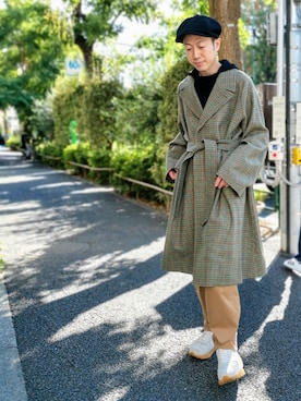 「CPH（シーピーエイチ）のアイテム（キャスケット）」を使った、MKさん（メンズ・175cm）の秋コーディネート