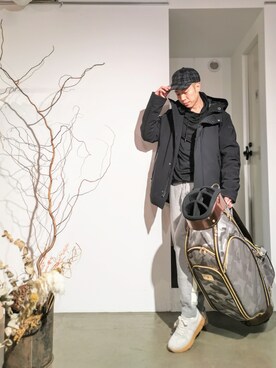 「CPH（シーピーエイチ）のアイテム（キャップ）」を使った、MKさん（メンズ・175cm）の秋コーディネート