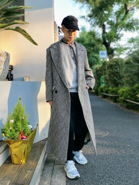 「CPH（シーピーエイチ）のアイテム（キャップ）」を使った、MKさん（メンズ・175cm）の秋コーディネート