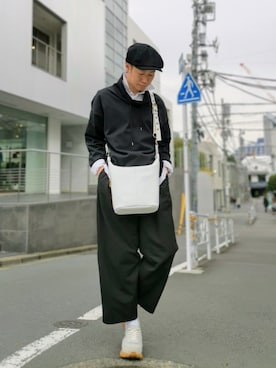 「CPH（シーピーエイチ）のアイテム（キャスケット）」を使った、MKさん（メンズ・175cm）の冬コーディネート