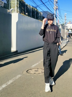 「CPH（シーピーエイチ）のアイテム（キャップ）」を使った、MKさん（メンズ・175cm）の冬コーディネート