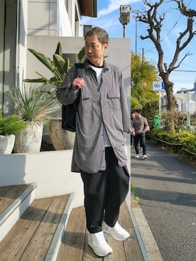 「アイテム（バックパック/リュック）」を使った、MKさん（メンズ・175cm）の春コーディネート