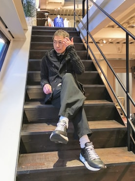 「ARMURE（アルミュール）のアイテム」を使った、MKさん（メンズ・175cm）の春コーディネート