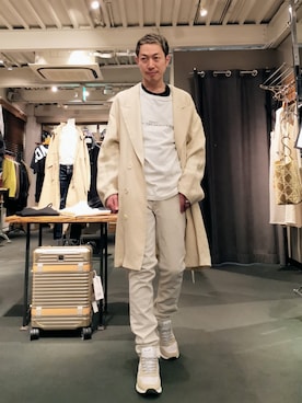 「RAWLIFE（ロウライフ）のアイテム（パンツ）」を使った、MKさん（メンズ・175cm）の春コーディネート