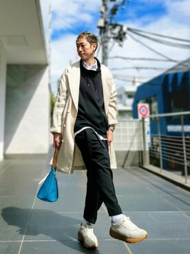 「アイテム（ハンドバッグ）」を使った、MKさん（メンズ・175cm）の春コーディネート