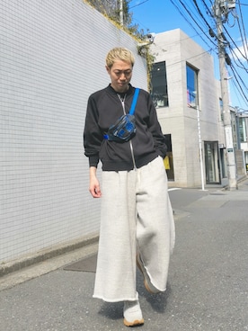 「アイテム（ジャージ）」を使った、MKさん（メンズ・175cm）の春コーディネート