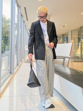 「アイテム（ハンドバッグ）」を使った、MKさん（メンズ・175cm）の春コーディネート