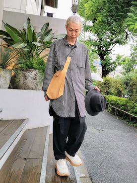 「CPH（シーピーエイチ）のアイテム」を使った、MKさん（メンズ・175cm）の夏コーディネート