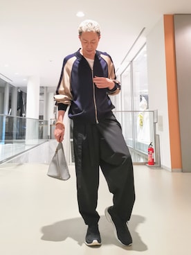 「アイテム（ジャージ）」を使った、MKさん（メンズ・175cm）の夏コーディネート