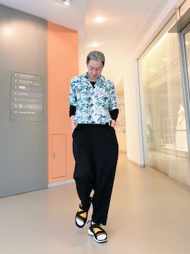 「FlowerMOUNTAIN（フラワーマウンテン）のアイテム」を使った、MKさん（メンズ・175cm）の夏コーディネート